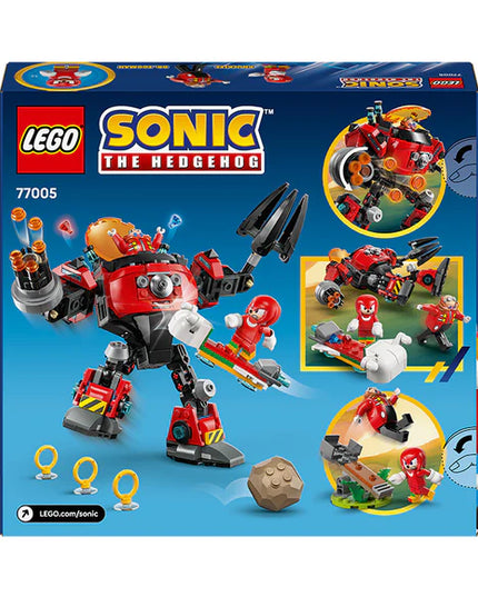 LEGO® Sonic the Hedgehog™ Knuckles vs. Dr. Eggman Egg Crusher Mech Toy Set 77005