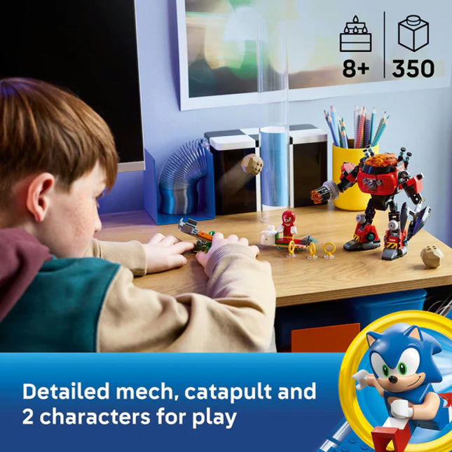 LEGO® Sonic the Hedgehog™ Knuckles vs. Dr. Eggman Egg Crusher Mech Toy Set 77005