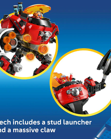 LEGO® Sonic the Hedgehog™ Knuckles vs. Dr. Eggman Egg Crusher Mech Toy Set 77005