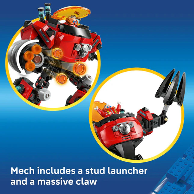 LEGO® Sonic the Hedgehog™ Knuckles vs. Dr. Eggman Egg Crusher Mech Toy Set 77005