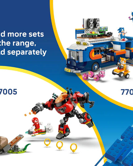 LEGO® Sonic the Hedgehog™ Team Sonic Command Truck Toy Gaming Merch 77006