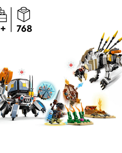 LEGO® Horizon Adventures™ Aloy & Varl vs. Shell-Walker & Sawtooth Toy 77037