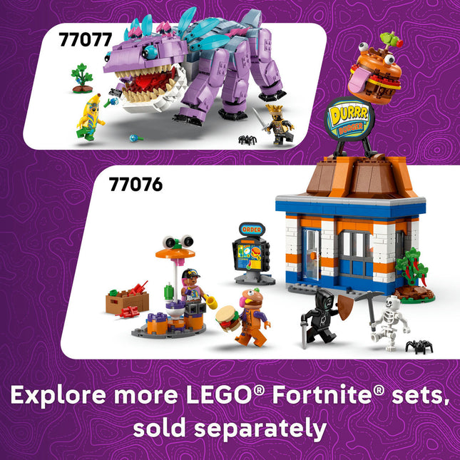 LEGO® Fortnite® Peely & Sparkplug’s Camp Video Game Building Set 77075
