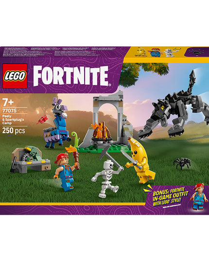LEGO® Fortnite® Peely & Sparkplug’s Camp Video Game Building Set 77075