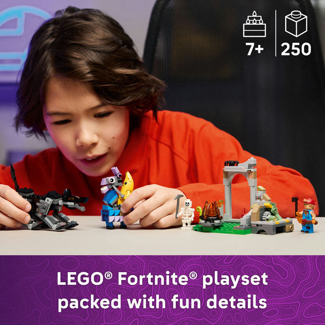 LEGO® Fortnite® Peely & Sparkplug’s Camp Video Game Building Set 77075