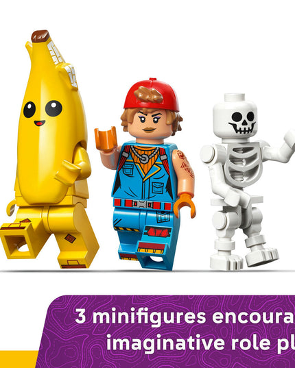 LEGO® Fortnite® Peely & Sparkplug’s Camp Video Game Building Set 77075