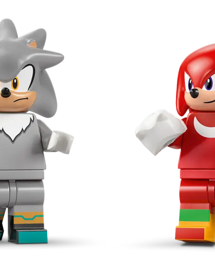 LEGO® Sonic the Hedgehog™ Silver’s Car vs. Knuckles’ Monster Truck Building Toy 77118