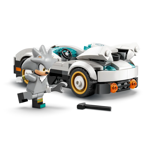 LEGO® Sonic the Hedgehog™ Silver’s Car vs. Knuckles’ Monster Truck Building Toy 77118