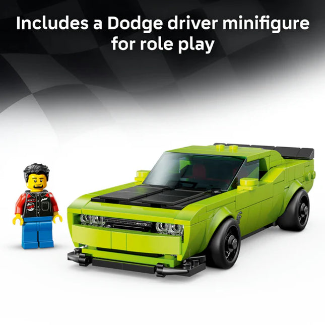LEGO® Speed Champions Dodge Challenger SRT Hellcat Sports Car Toy 77237