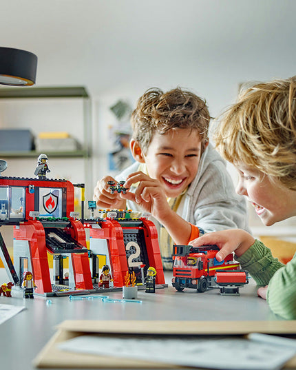 LEGO® City Fire Station with Fire Engine Toy Playset 60414