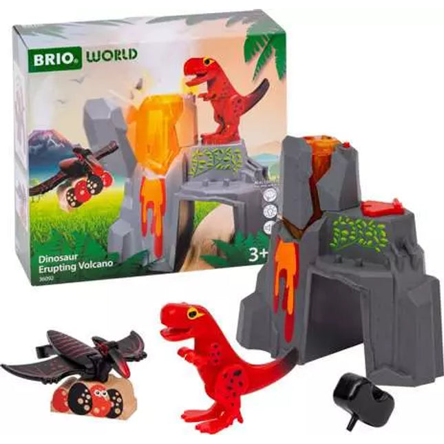 BRIO DINOSAUR ERUPTING VOLCANO