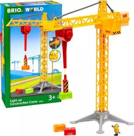 BRIO CONSTRUCTION CRANE WITH LIGHTS