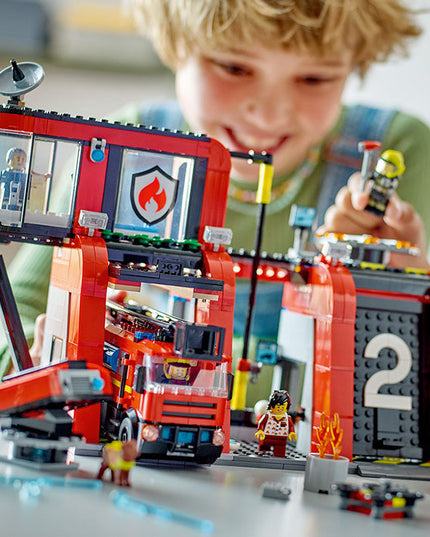 LEGO® City Fire Station with Fire Engine Toy Playset 60414