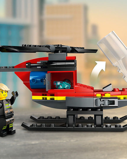 LEGO® City Fire Rescue Helicopter Building Toy 60411