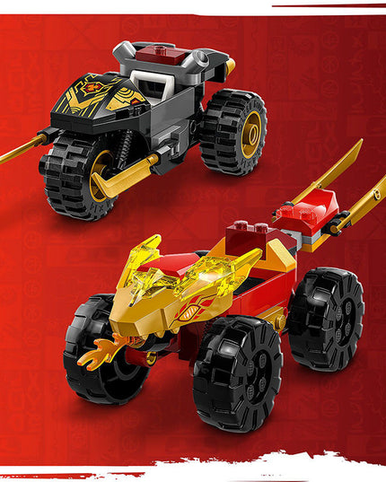 LEGO® NINJAGO® Kai and Ras’s Car and Bike Battle Building Toy Set 71789