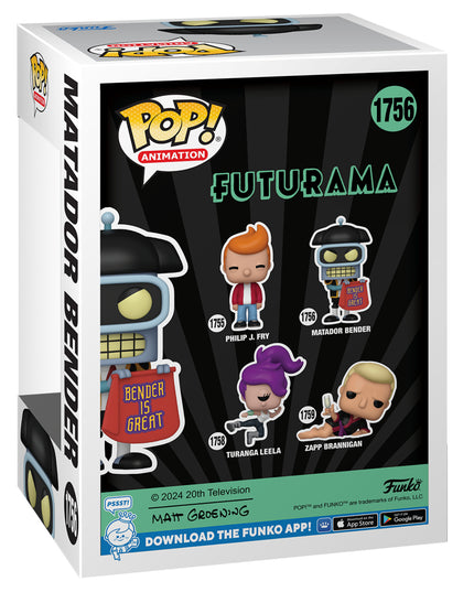FUNKO POP!:FUTURAMA S4-BENDER (MATADOR)