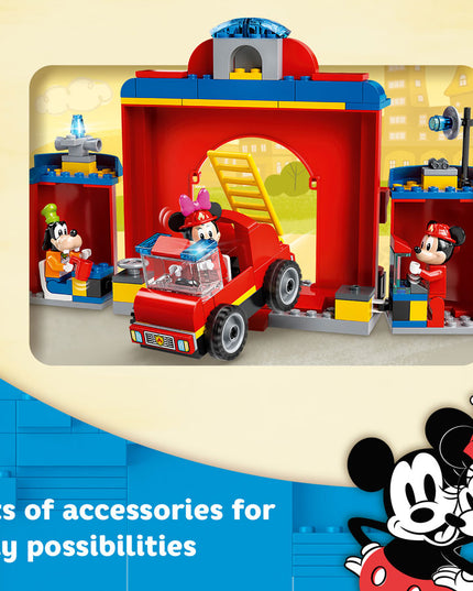 LEGO® ǀ Disney Mickey and Friends – Mickey & Friends Fire Truck & Station Building Kit 10776