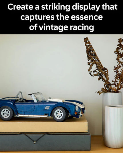 LEGO® ICONS Shelby Cobra 427 S/C Collectible Model Car Kit for Adults 10357