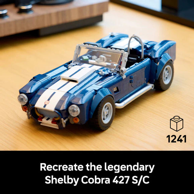 LEGO® ICONS Shelby Cobra 427 S/C Collectible Model Car Kit for Adults 10357