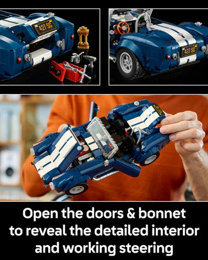 LEGO® ICONS Shelby Cobra 427 S/C Collectible Model Car Kit for Adults 10357