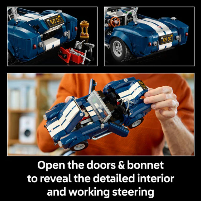 LEGO® ICONS Shelby Cobra 427 S/C Collectible Model Car Kit for Adults 10357