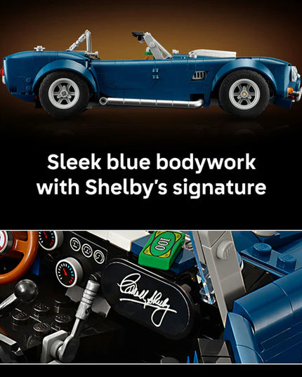 LEGO® ICONS Shelby Cobra 427 S/C Collectible Model Car Kit for Adults 10357