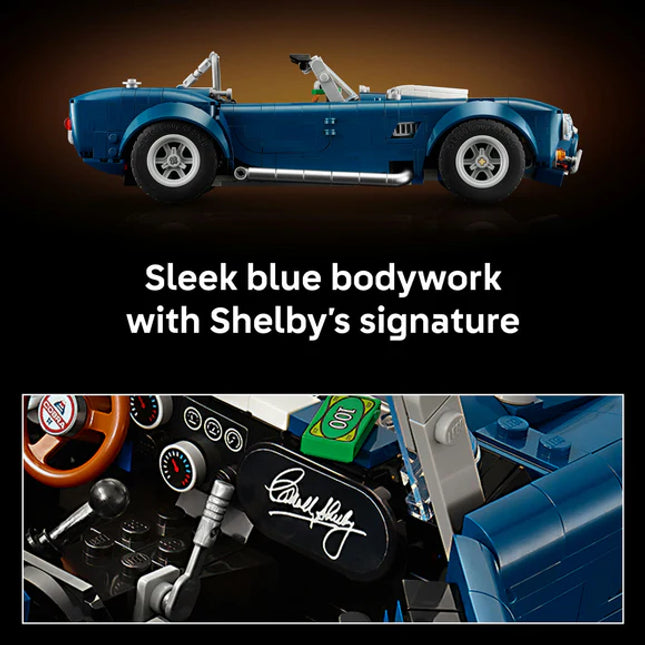 LEGO® ICONS Shelby Cobra 427 S/C Collectible Model Car Kit for Adults 10357