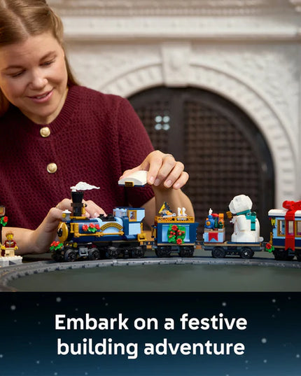 LEGO® ICONS Holiday Express Train Model Building Set for Adults 10361