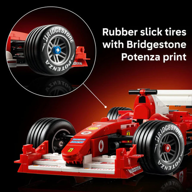 LEGO® ICONS™ Ferrari F2004 & Michael Schumacher