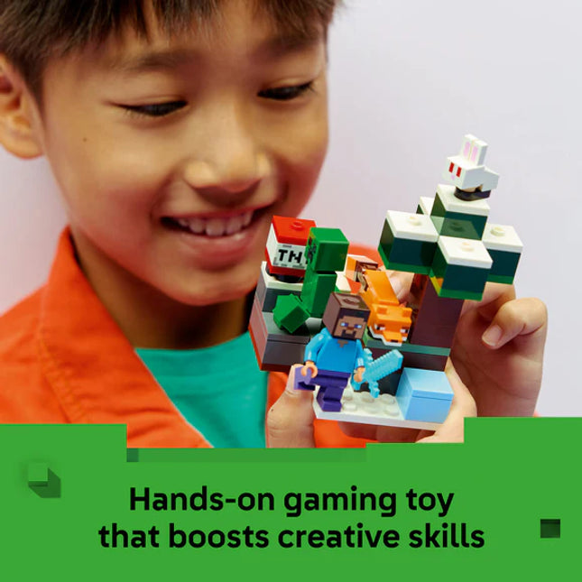 LEGO® Minecraft® Steve’s Taiga Adventure Gamer Gift 21583