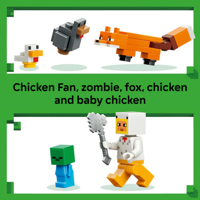 LEGO® Minecraft® Chicken Farm - Gaming Building Toy 21585