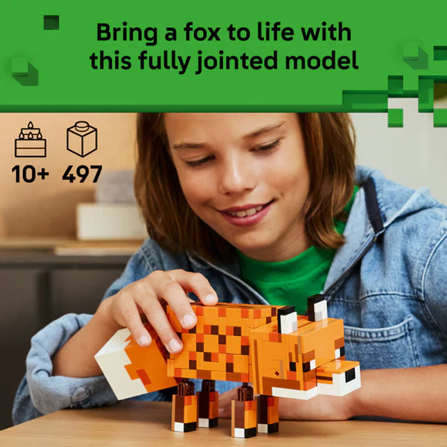 LEGO® Minecraft® The Fox Gaming Decoration Toy Gift 21588