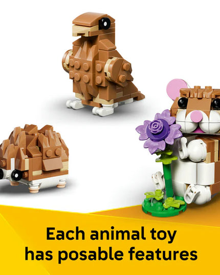 LEGO® Creator 3 in 1 Cute Hamster with a Flower Toy 31376