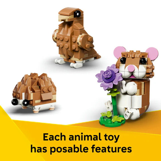 LEGO® Creator 3 in 1 Cute Hamster with a Flower Toy 31376