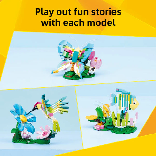 LEGO® Creator 3 in1 Wild Animals: Colourful Hummingbird Decor 31384