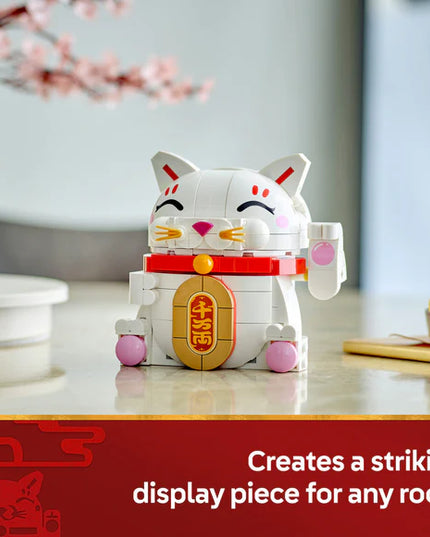 LEGO® Lucky Cat Good Luck Decor Piece Building Kit 40813