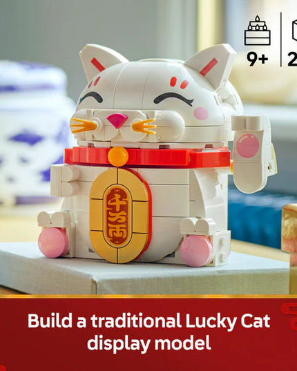 LEGO® Lucky Cat Good Luck Decor Piece Building Kit 40813