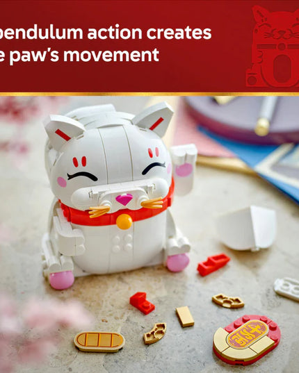 LEGO® Lucky Cat Good Luck Decor Piece Building Kit 40813