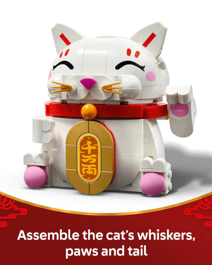 LEGO® Lucky Cat Good Luck Decor Piece Building Kit 40813