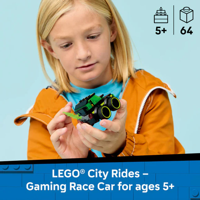 LEGO® City Rides – Gaming Race Car - Model Car Kit 60484