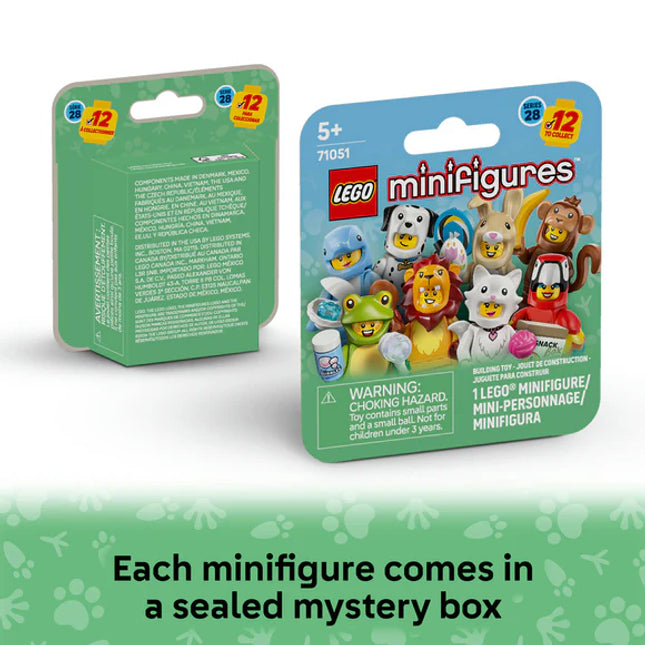 LEGO® Minifigures Animal Series 28 Mystery Box Toy (1 of 12 to Collect) 71051