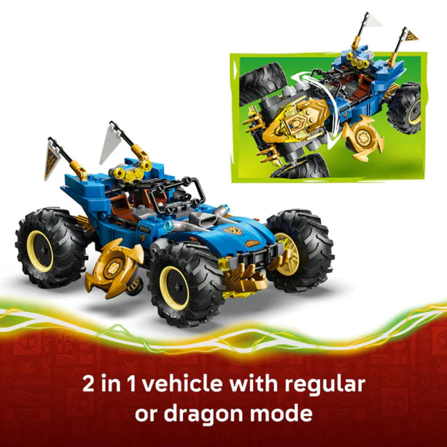 LEGO® NINJAGO® Jay’s Transforming Car Racing Toy 71856