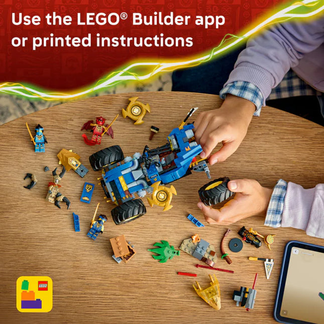 LEGO® NINJAGO® Jay’s Transforming Car Racing Toy 71856