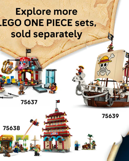 LEGO® ONE PIECE Windmill Village Hut Building Kit, Role-Play Pirate Toy 75636