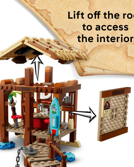 LEGO® ONE PIECE Windmill Village Hut Building Kit, Role-Play Pirate Toy 75636