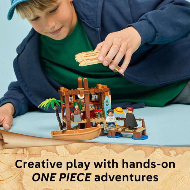 LEGO® ONE PIECE Windmill Village Hut Building Kit, Role-Play Pirate Toy 75636