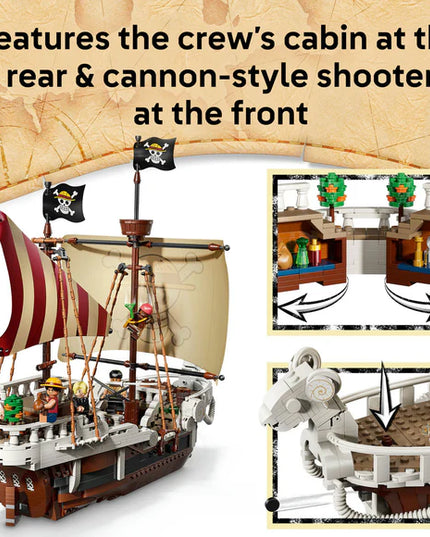LEGO® ONE PIECE The Going Merry Pirate Ship, Boat Set Building Toy 75639