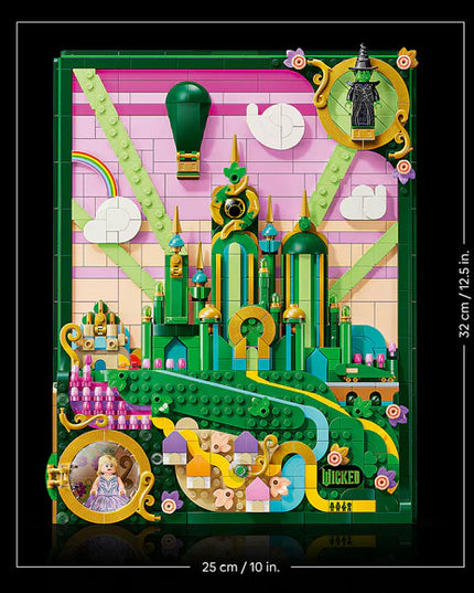 LEGO® Wicked Emerald City Wall Art Fantasy Decor Gift for Adults 75685