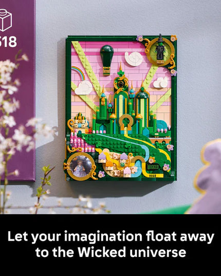 LEGO® Wicked Emerald City Wall Art Fantasy Decor Gift for Adults 75685