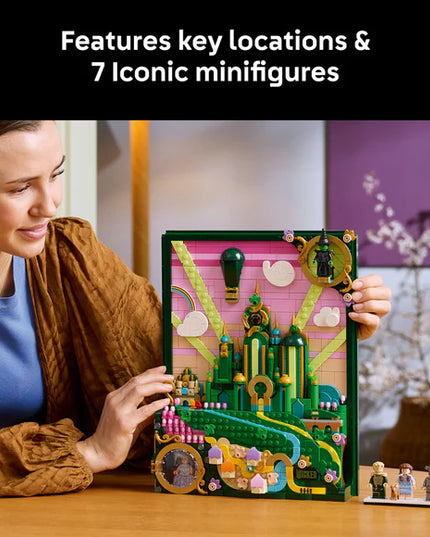 LEGO® Wicked Emerald City Wall Art Fantasy Decor Gift for Adults 75685